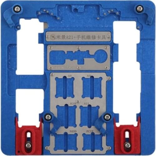 MJ A21+ Motherboard PCB Holder for iPhone 5S/6/6S/6SP/7/7P/8/8P/ XR for A7 A8 A9 A10 Logic Board Chip Fixture cellphone repair