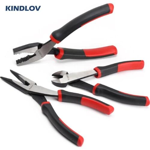 KINDLOV Multitool Wire Cutter Diagonal Pliers Crimping Tool Long Nose Pliers Combination Cutting Hand Tools For Electricians