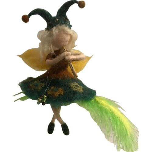 Fairy Needle Felting Kit for Beginners, 6"/15 cm Height, Elf Felting Starter Kit, Needle Felted Fairy, Felting Gift (No. 32)