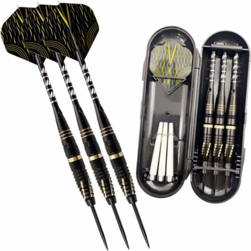 3 Pcs Professional Competition Replaceable Sticks Needle Tip Darts Set with Storage Case Throwing Hard Dart