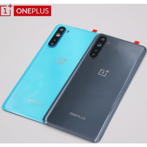 New Original OnePlus Nord Back Battery Cover Door Rear Glass For One plus Nord 5G Battery Cover Housing Case With Camera Lens