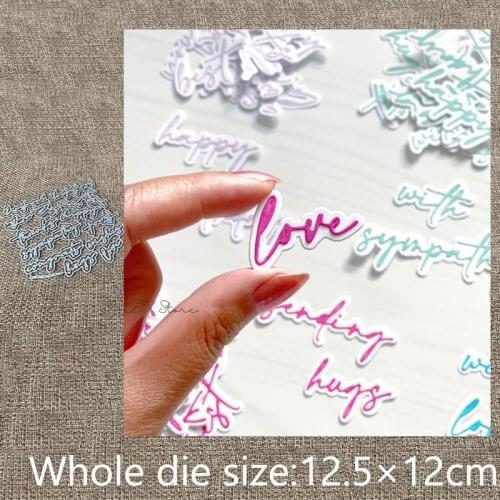 New Design Craft Metal stencil mold Cutting Dies Many Sentiments Coverplate scrapbook die cuts Album Paper Card Craft Embossing