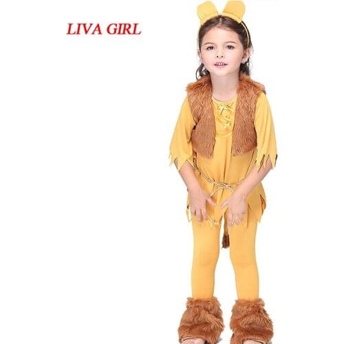 Halloween clothes fall suit Lion king costumes boutique clothing pant half sleeves sets with matching headband