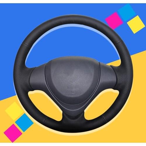 Auto Braid On The Steering Wheel Cover for Suzuki Jimny 2015 2016 2017 2018 Interior Accessories Car-styling Car Braiding Covers