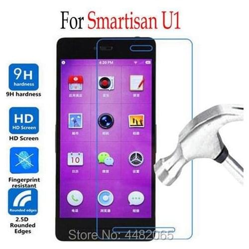Front Ultra-thin For Smartisan U1 Tempered Glass For Smartisan U1 YQ601 Screen Protector Cover Protective Film Case Guard