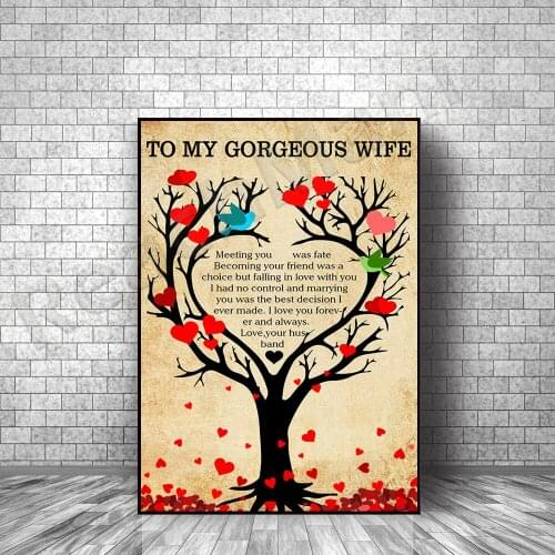 My wifes poster / ideal home decoration wall / gift for wife / gift decoration for her