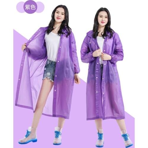 Women Raincoat Men Black Rain Clothes covers Impermeable Rainwear Poncho Waterproof Hooded Rain Coat