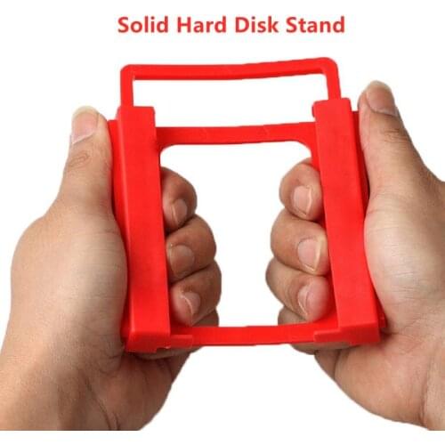 Plastics Red Holder 2.5 to 3.5'' HDD Hard Disk Mounting Adapter Stand For Notebook PC SSD Support Holder Stand Dropshipping