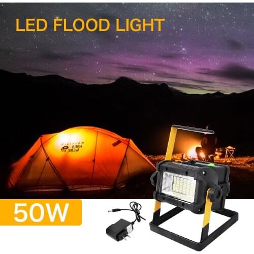 50W 36 LED Portable Rechargeable Work Flood Light Spot Emergency Outdoor Camping Floodlight for repair