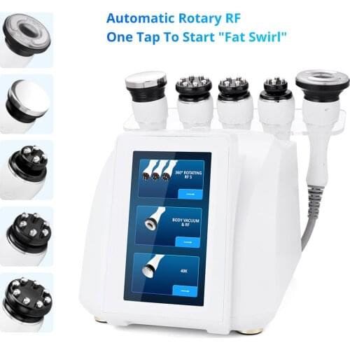 Professional 40K Cavitation Bodt Fat Reduce Weight Loss Lipo laser Slimming 360-Degree Auto Rolling RF System Skin Tightening