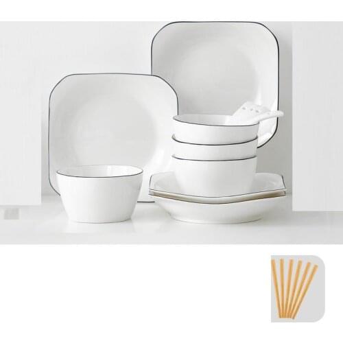 Ramen Noodles Ice Cream Snack Saladier Dishes Tableware Vajilla Rice Sauce Cuenco Porcelain Plate Soup Dinnerware Ceramic Bowl