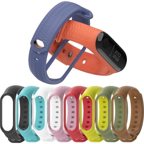 Watch Strap For Xiaomi MI Band Watch 4 3 Strap Bracelet Wrist Silicone Replacement Sport Strap For Xiaomi MI Band Watch 4 3