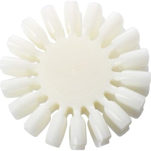 10 X Nail Art Tips Gel Acrylic Display Practice Wheel