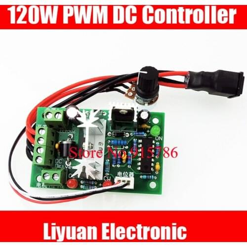 2pcs CCM2 DC motor speed sensor / 10V12V24V30V 3A reversing switch / 120W PWM DC Controller