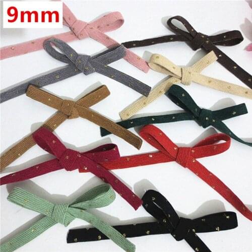 20Yards 2.5cm Double Sided Corduroy Gilt Onion Ribbon DIY Handmade Hairpin Jewelry Material Clothing Accessories Belt 403