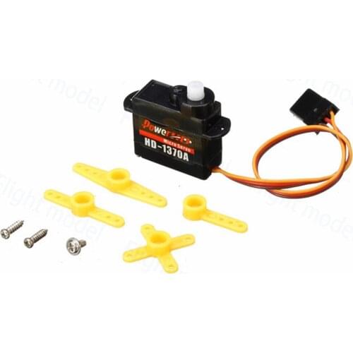 4pcs Power HD 1370A 0.6kg 3.7g Micro Mini Servo For F3P EP200 Flight-Model