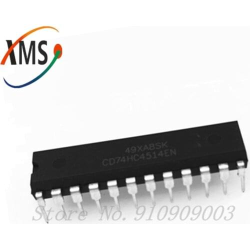 5PCS MC74HC4514N 74HC4514AP DIP-24 74HC4514 DIP24 CD74HC4514EN DIP 74HC4514N