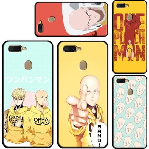 ANIME One Punch Man Saitama For OPPO A53 A31 A5 A9 2020 A15 A91 A83 A3S A5S A1K Find X3 Pro F5 F7 A52 A72 Phone Case