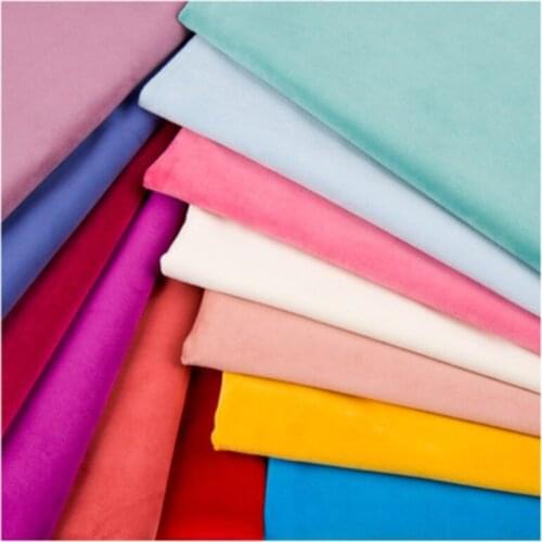 Velvet fabric solid color thick Italian gold velvet curtain bag sofa cover cushion velvet tablecloth pillow fabric handmade DIY