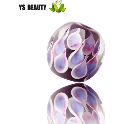 Coloured lotus coloured glaze beads handmade DIY earrings bracelet charm jewellery to make girls rope knitting small ornaments