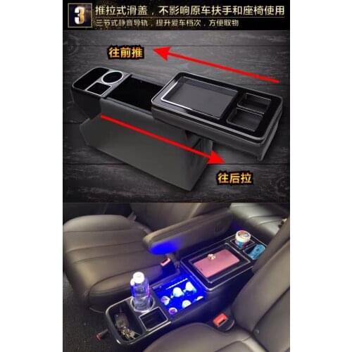 For TOYOTA SIENTA /Previa For Honda Freed Edix /Stepwgn Car Central Armrest Storage Box Console Arm Rest Glove Case Container
