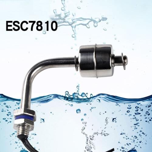 ELECALL Bent Water level Switch float Liquid sensor Stainless Steel Tank Pool Flow sensors ESC7810 110V 220V