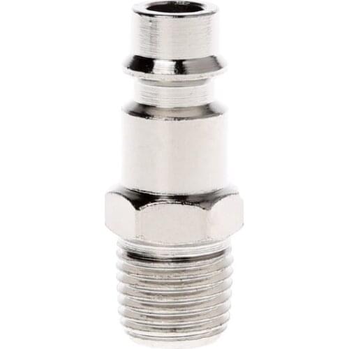 Euro Air Line Hose Fitting Connector Quick Release 1/4 Inch BSP Male Thread