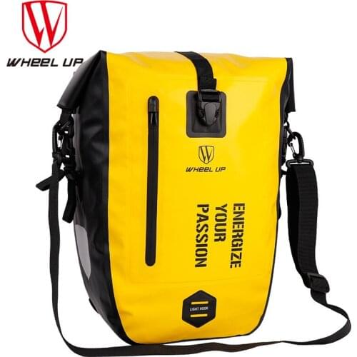 WHEEL UP 27L Waterproof Cycling Bike Bags MTB Bike Rear Rack Bag Full Multifunctional Road Bicycle Pannier Rear Seat Trunk Bag