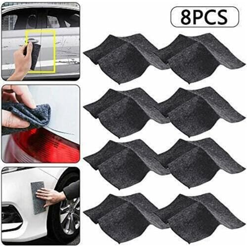 8pcs/set Nano Sparkle Cloth For Car Scratches Nano Cloth Car Scratch Remover Kit Scratch Repair Cloth Car Repair Tool