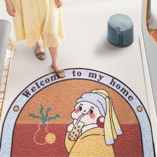 Creative Art Sand Scraping Dust Door Entrance Mat Kitchen Bath Non-slip Rug Dust Removal Carpet Wire Loop Footpad Doormat 60x90