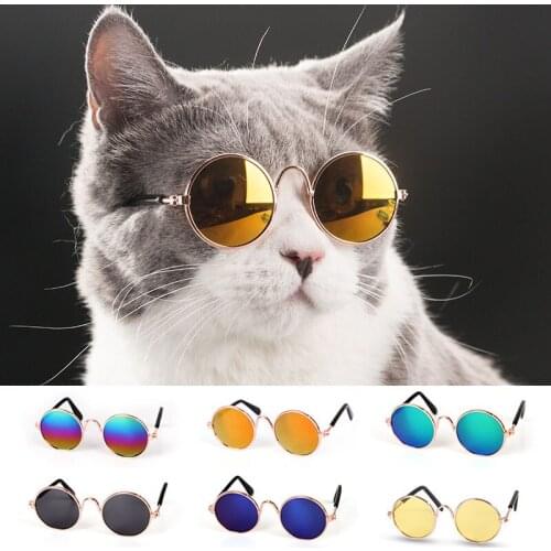 1pc Lovely Pet Cat Glasses Small Dog Glasses Pet Products for Little Dog Cat Eye-Wear Dog Sunglasses Photos Pet Accessories