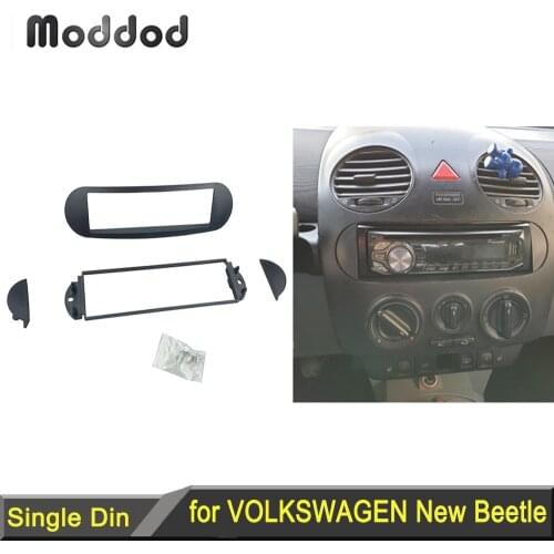 One Din Fascia For VOLKSWAGEN New Beetle Radio DVD Stereo Panel Dash Mounting Installation Trim Kit Face Frame