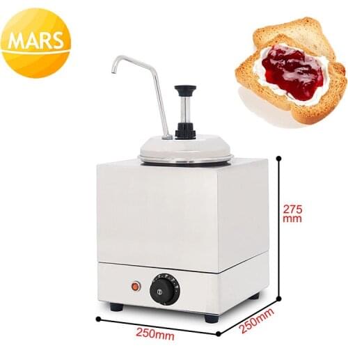Single Tank Jam Sauce Warmer 220v/110v Food Warming Machine Chocolate Dispenser Melter/Stainless Steel Spread Warmer