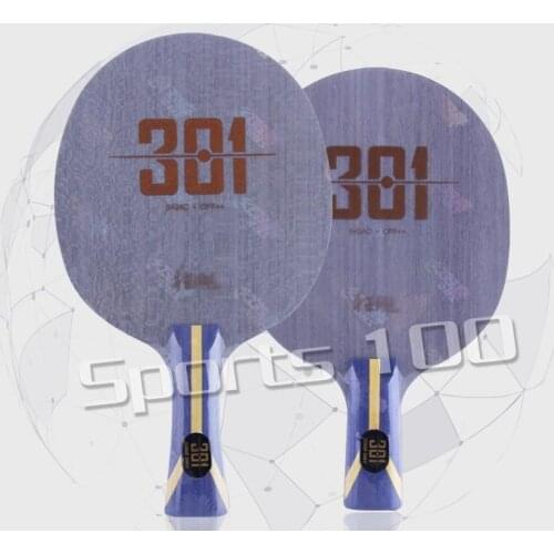 DHS Hurricane 301 (H301) Table Tennis Blade (for China T.T. Team) Arylate Carbon ALC Racket Ping Pong Bat Paddle