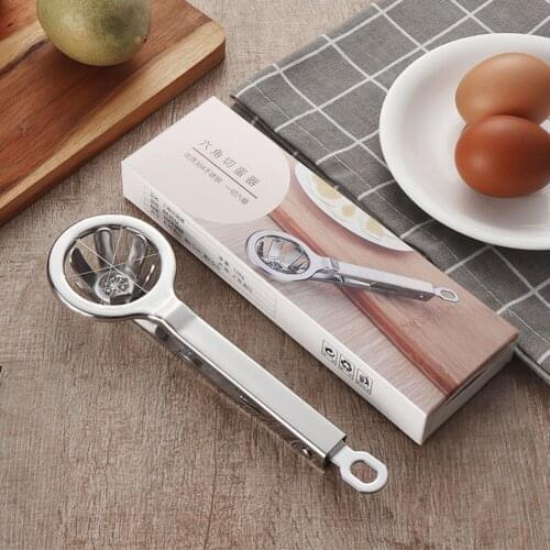 Stainless Steel Egg Slicer Cutter 6 Equal Parts Divider Hard Boiled Eggs Kitchen Tool YE-Hot