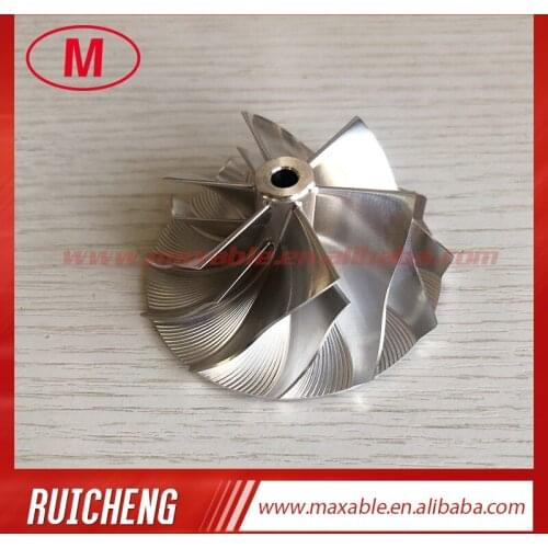 RHF5 49.10/65.00mm 6+6 blades high performance turbo milling/aluminum 2618/billet compressor wheel