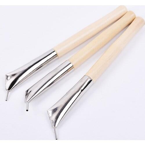 3 pcs/ Set Arts And Crafts Carving Tradition Manual Miao Batik Pen Make Tool Fine Arts Painting Articles