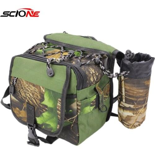 Outdoor Sports Mountaineer Bags Shoulder Multifunction Waterproof Military Camping Tactical Belt Bag Fishing Reel Bag XA37G