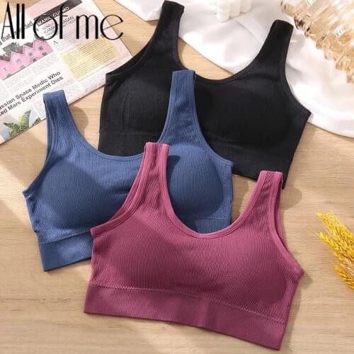 Womens Tops Tank Crop Camisole Sexy Push Up Bralette Top for Female Lounge Lingerie Solid Color Casual Wirefree Cami Fashion