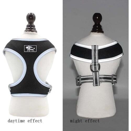 Pet Breathable Mesh Chest Back Small Dog Traction Leashes Reflective Chest Leash Pet Supplies