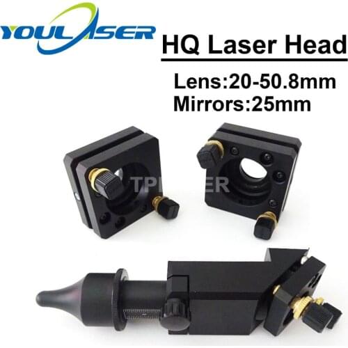 High Quality CO2 Laser Head for Lens Dia.20 FL.50.8mm Mirror 25mm Laser Engraving and Cutting Machine