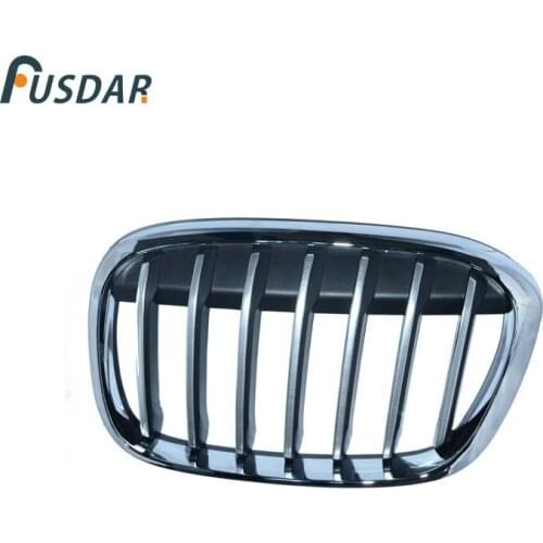 1Pcs Car Style Chrome Front Bumper Grill Grille New Driver For BMW X1 F49 2016-2019