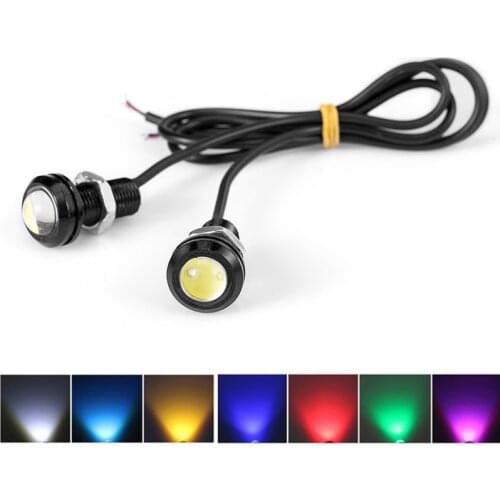 10pcs 12V DC LED 18mm Eagle Eye Light High Power lamp Daytime Running Light parking lights Auto Fog bulb Backup DRL car styling