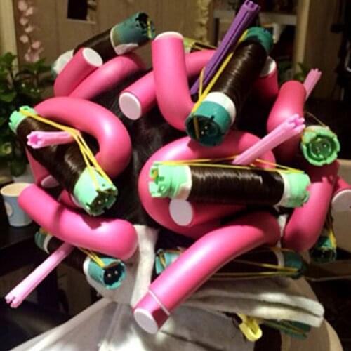 10 pieces/set hair curler Magic air curling iron Curling iron Soft foam twist Rubber curling iron DIY modeling tools MPwell