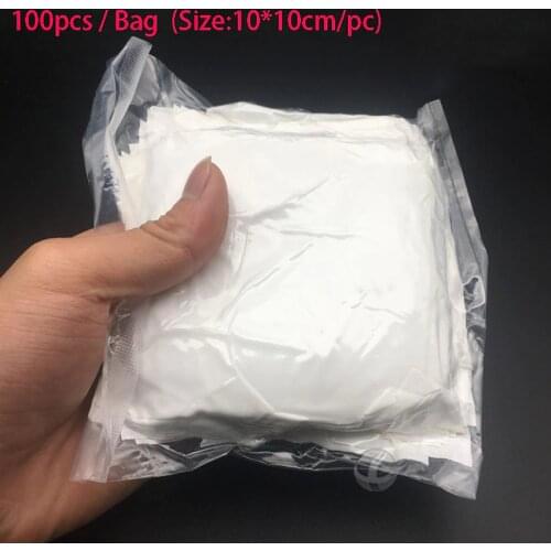 100pcs / Bag Cleanroom wipers Tissue cleaning Not Dust LCD Repair Tool Wiping Cloth for Mobile Phone Computer clean