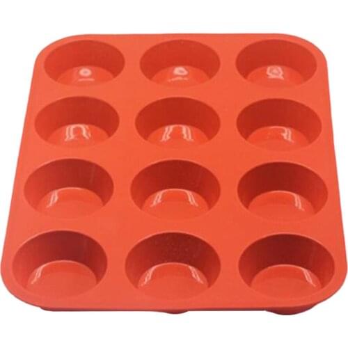 12 Silicone Muffin Pans Muffin, Non-stick And Microwave Muffin Pan