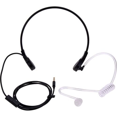 1pin 3.5mm Throat Mic Microphone Covert Acoustic Tube Earpiece Headset For Samsung/HTC/LG/Blackberry/MOTORO Smart Phone Earphone