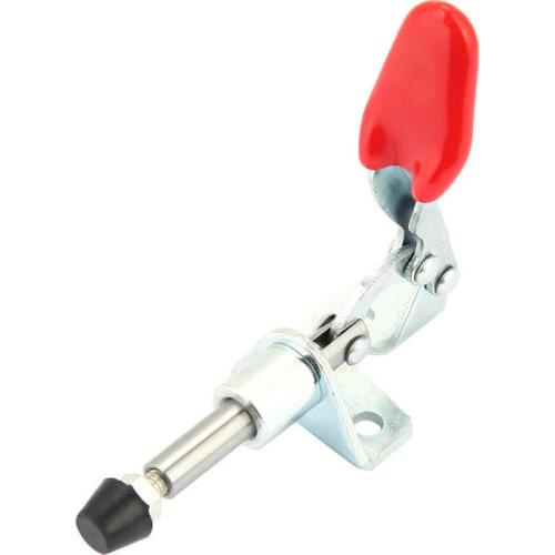 2Pcs Iron Galvanized Quick Fixed Push Pull Type Vertical Toggle Clamp Woodworking Clamps Hand Toggle Clamp