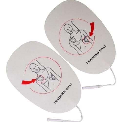 50Pack AED Electrode Pads Replacement Training Patches For Training Use Teacher Teach Tools For Rescue Life