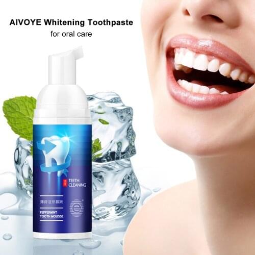 60ml Whitening Toothpaste for Dental Care Teeth Whitening Mouthwash Natural Toothpaste Teeth Whitener for Oral Care Mouth Wash